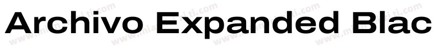 Archivo Expanded Black字体转换